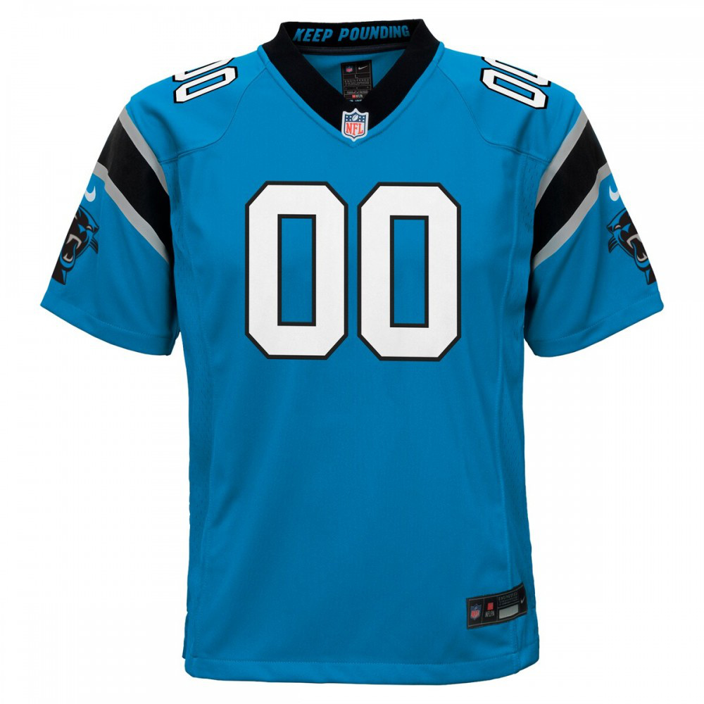 Carolina Panthers Nike Youth Alternate Custom Game Jersey - Blue-Profan Arena
